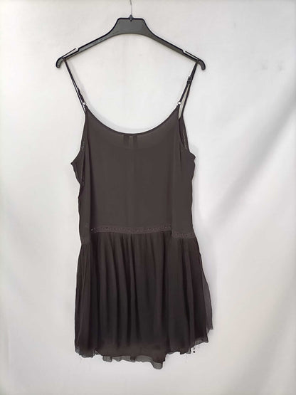 MANGO.Vestido corto negro T.m