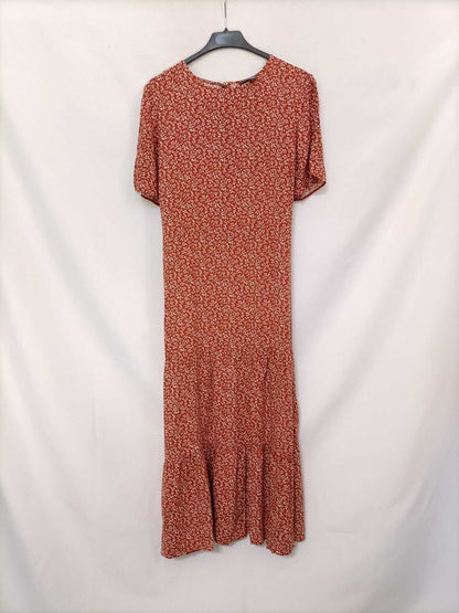 PRIMARK. Long tile floral dress size 42