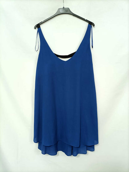 PULL&amp;BEAR. Short blue dress S.xl