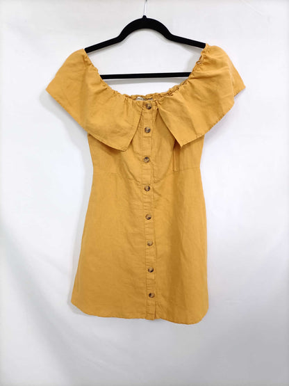 PULL&BEAR. Vestido lino  T.s