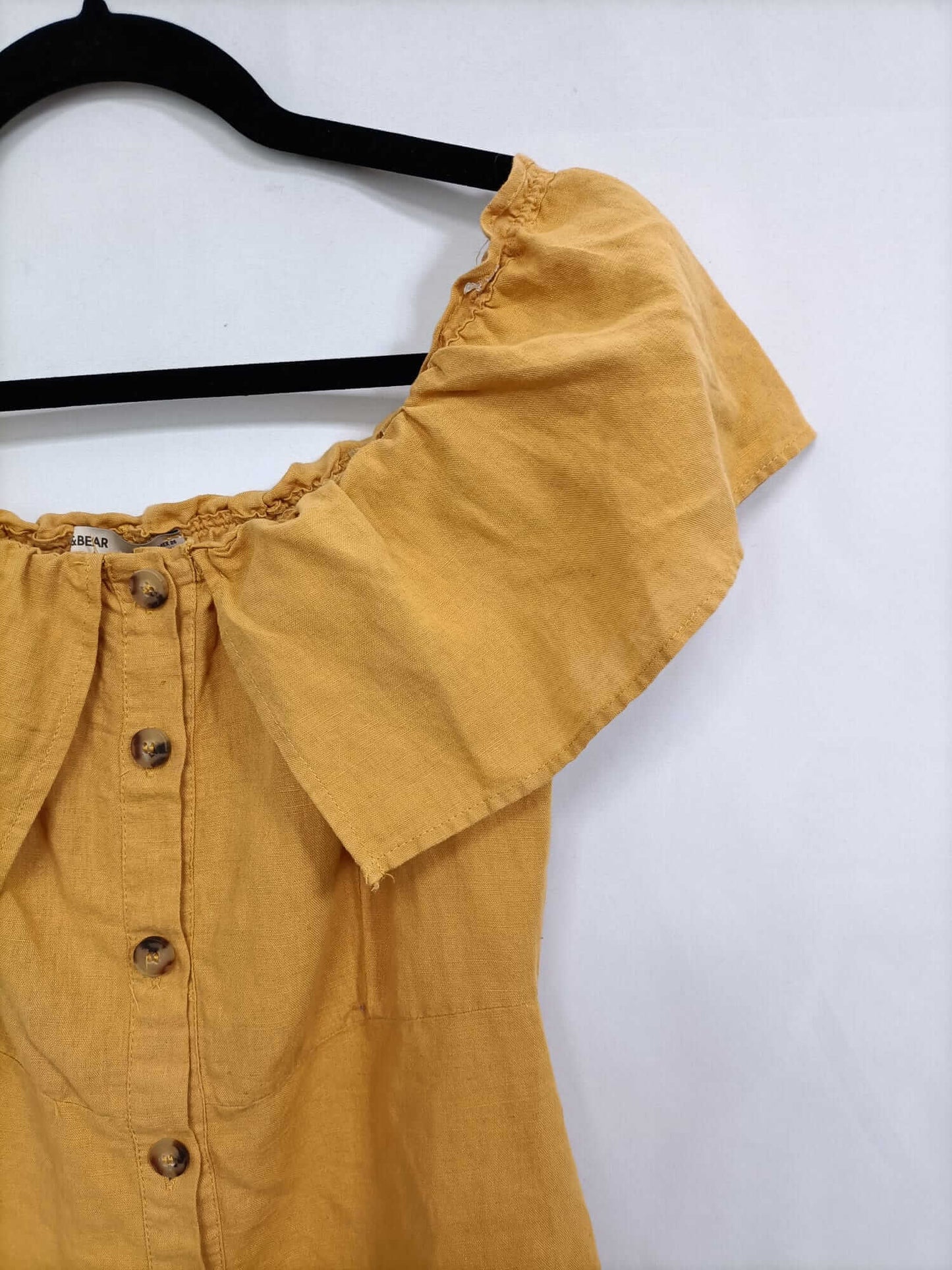 PULL&BEAR. Vestido lino  T.s