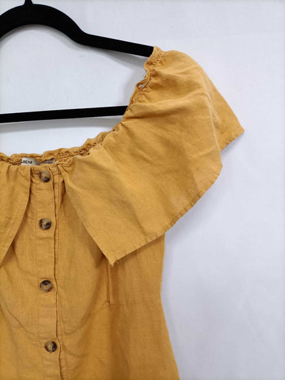 PULL&BEAR. Vestido lino  T.s