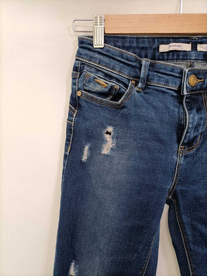 STRADIVARIUS. Ripped denim trousers, size 36