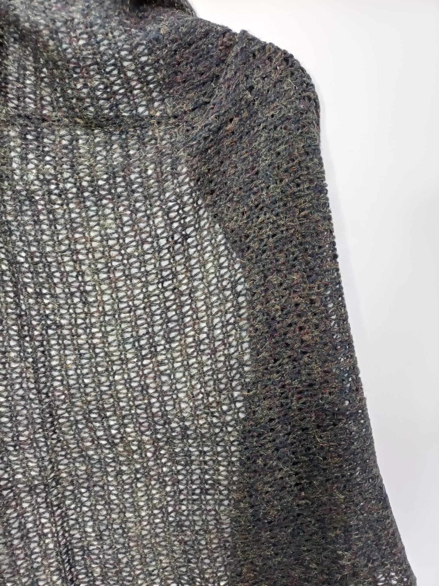 PULL&BEAR. Bufanda punto azul y verde