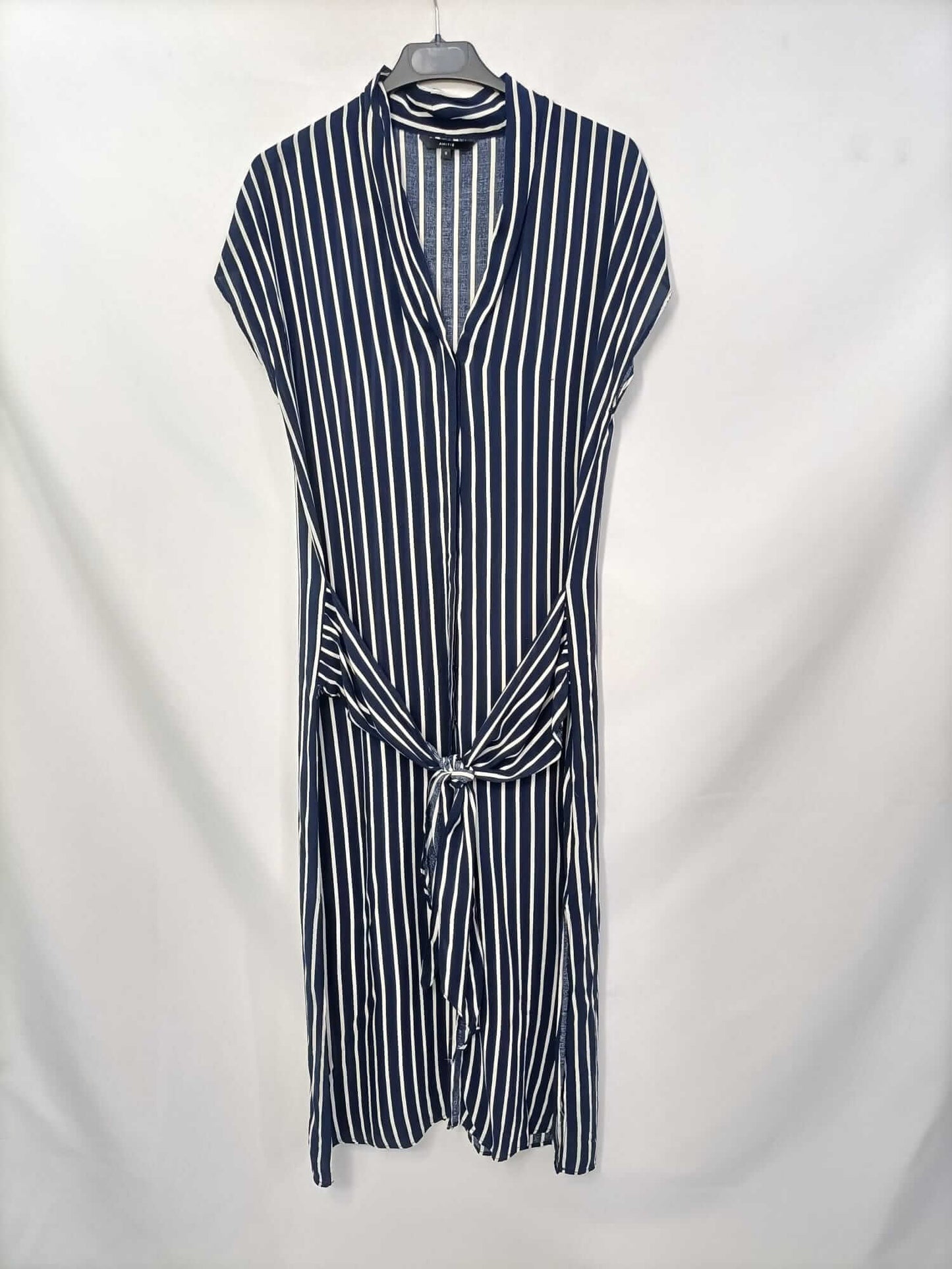 AMITIÉ. Vestido midi rayas T.s