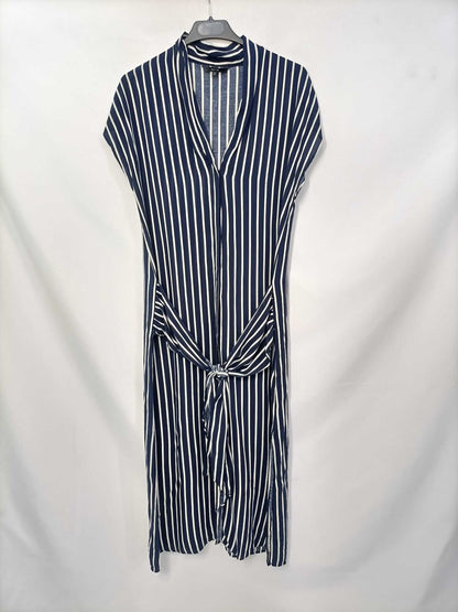 AMITIÉ. Vestido midi rayas T.s