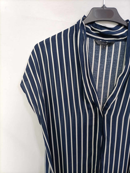 AMITIÉ. Vestido midi rayas T.s