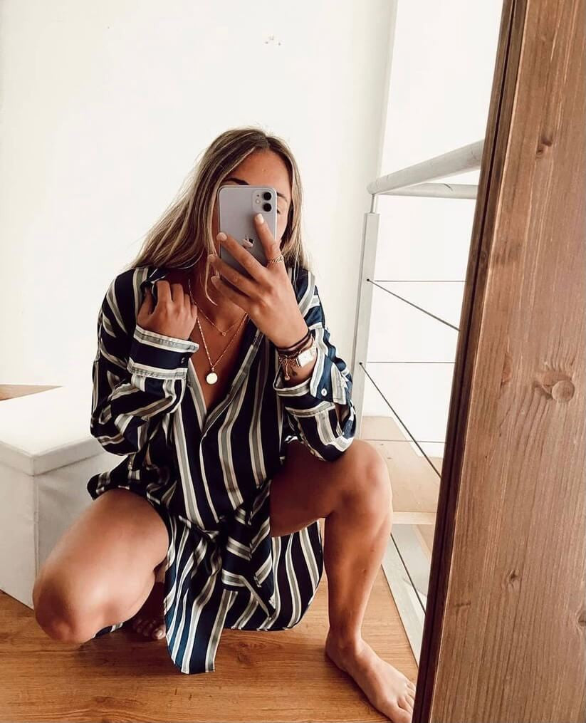 ZARA HOME. Striped blouse dress TM