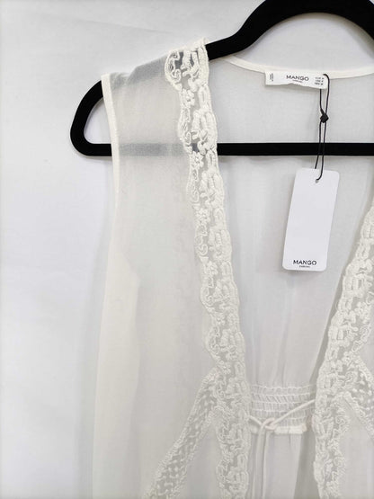 MANGO.Long sleeveless kimono Tm