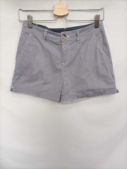 PRIMARK. Blue and white striped shorts, size 34