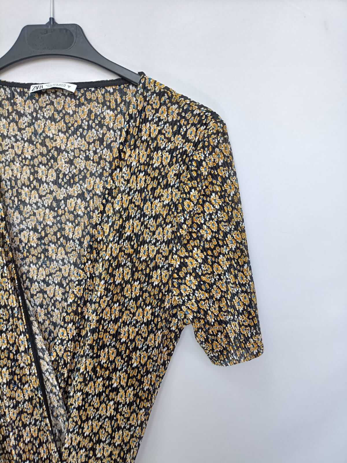 ZARA.Mono largo plisado fluido T.m