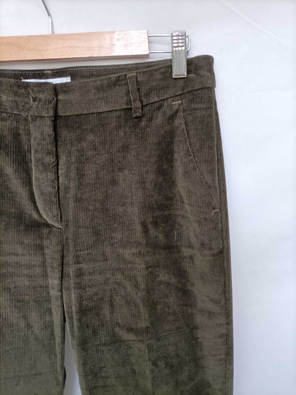 INTREND.Pantalones verde caqui T.40