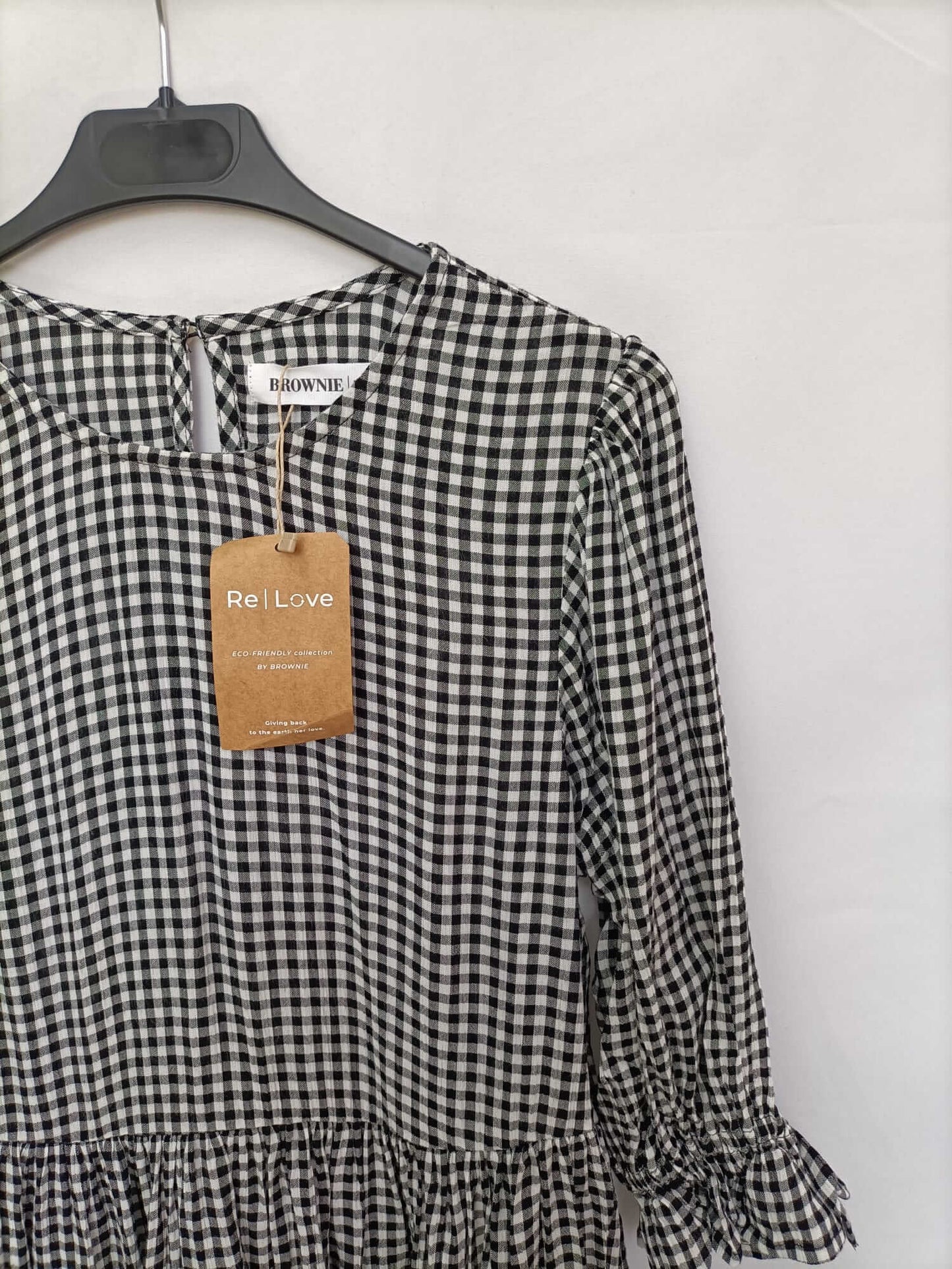 BROWNIE. Vestido corto cuadros vichí T.xs/x