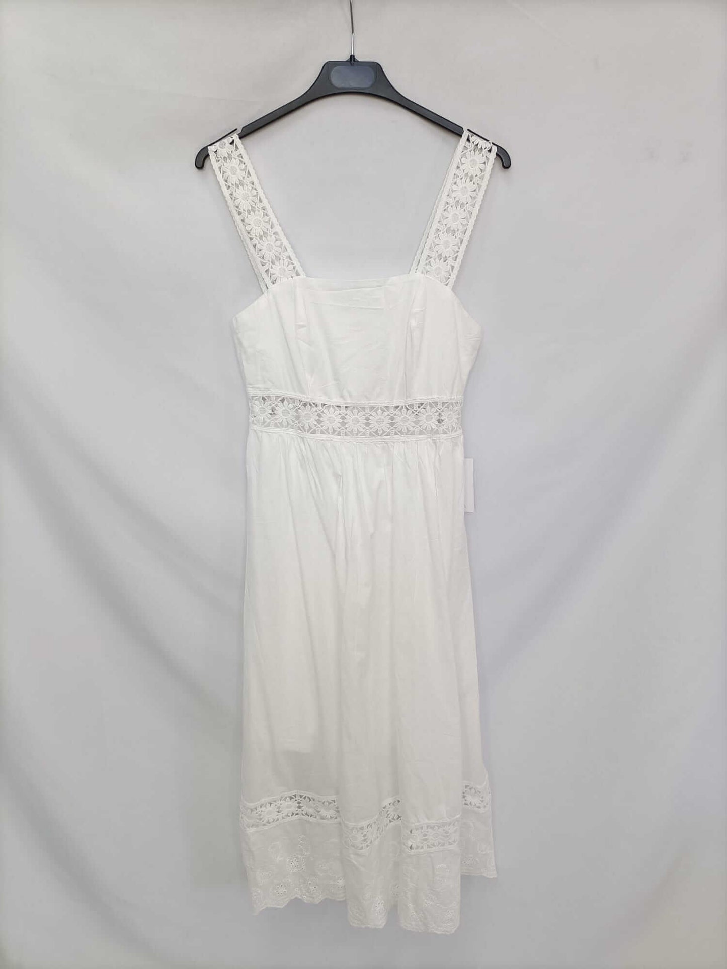 MARIETA. Vestido blanco midi T.s