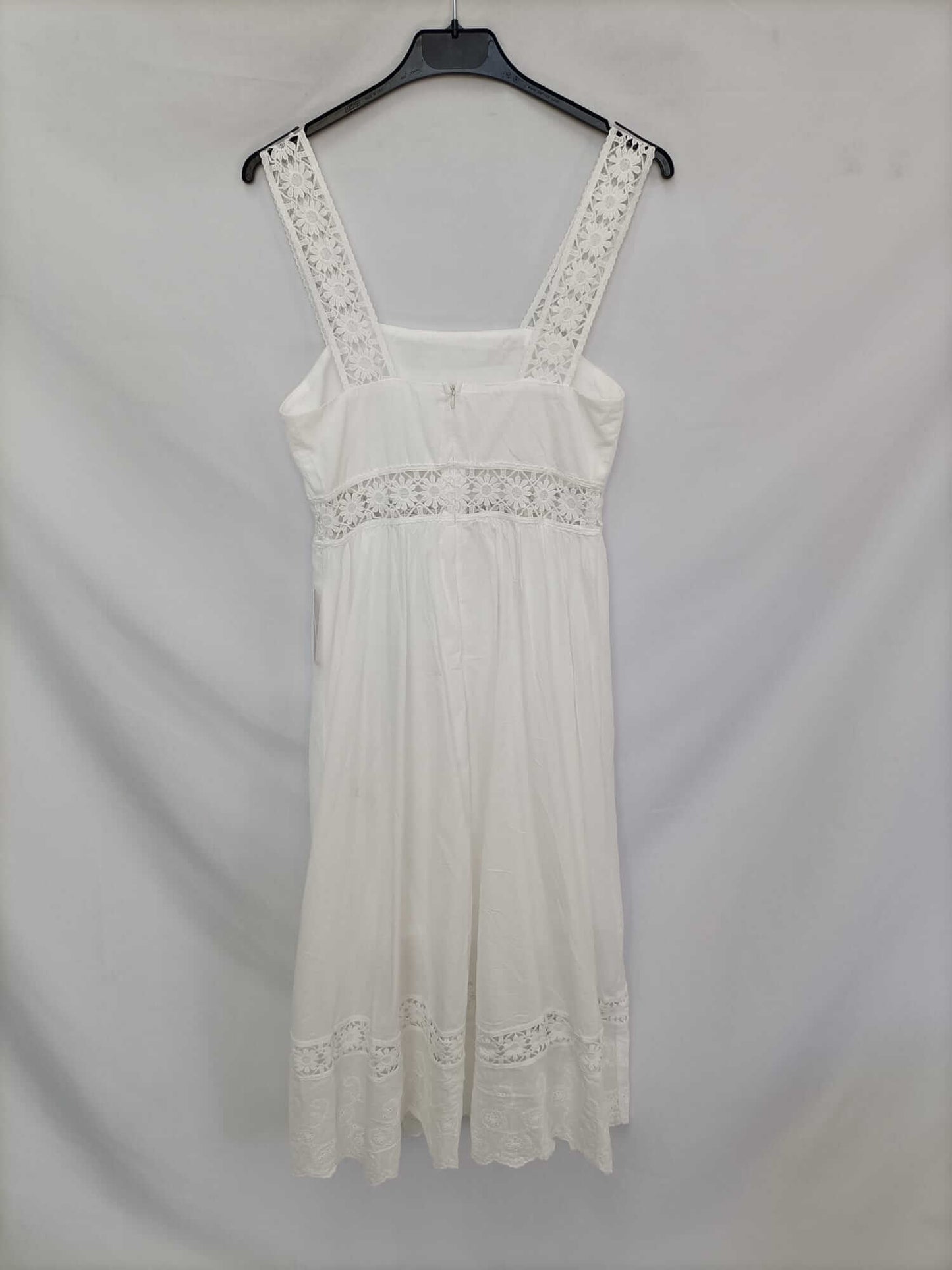 MARIETA. Vestido blanco midi T.s