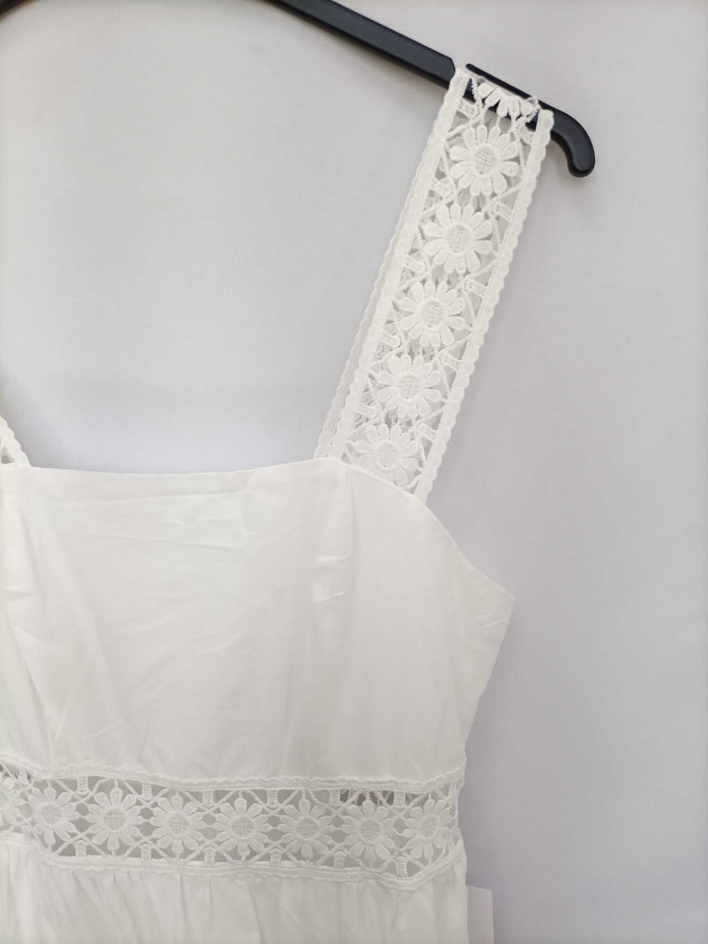 MARIETA. Vestido blanco midi T.s