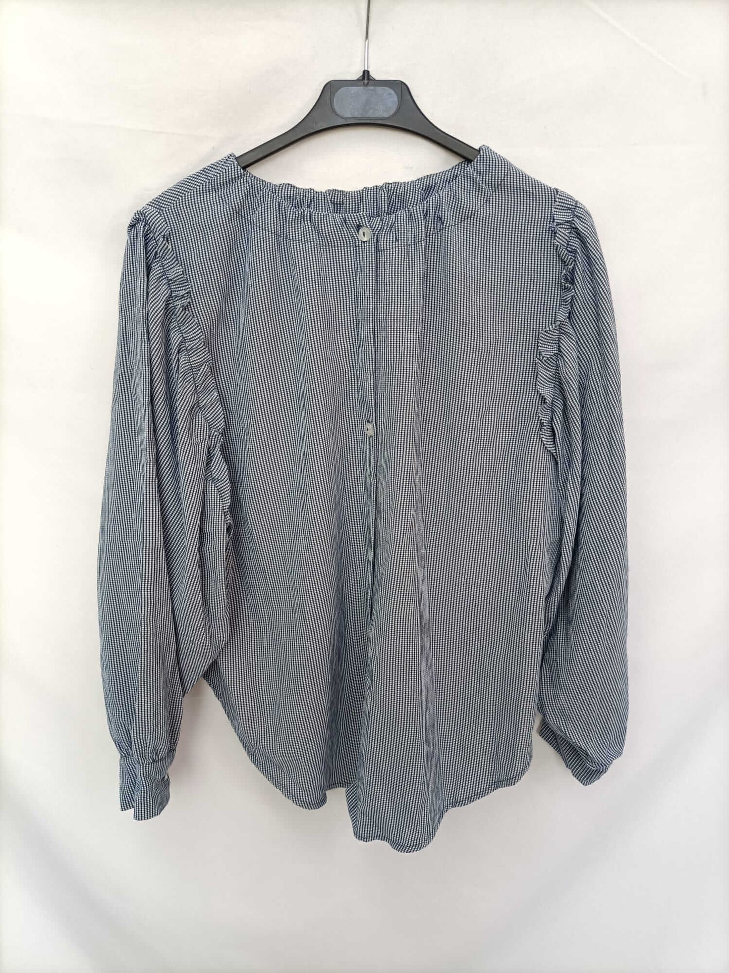 VALENTINA GARI. Blusa cuadros vichi azules Tu (s/m)