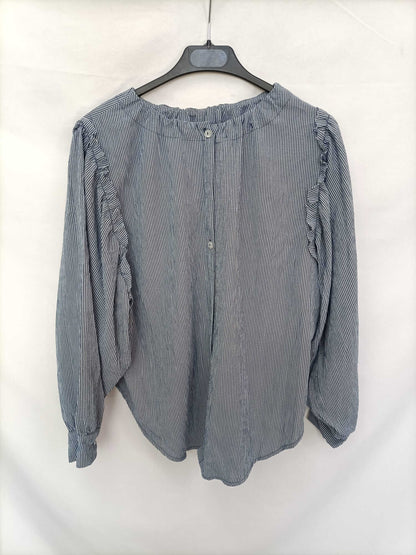 VALENTINA GARI. Blusa cuadros vichi azules Tu (s/m)