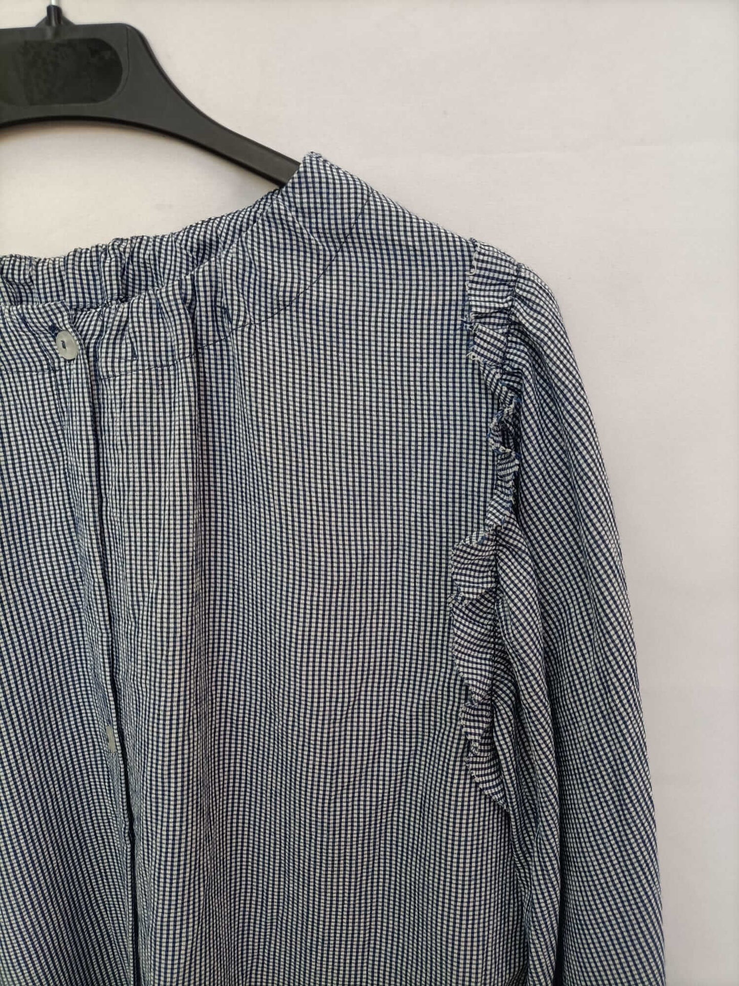 VALENTINA GARI. Blusa cuadros vichi azules Tu (s/m)