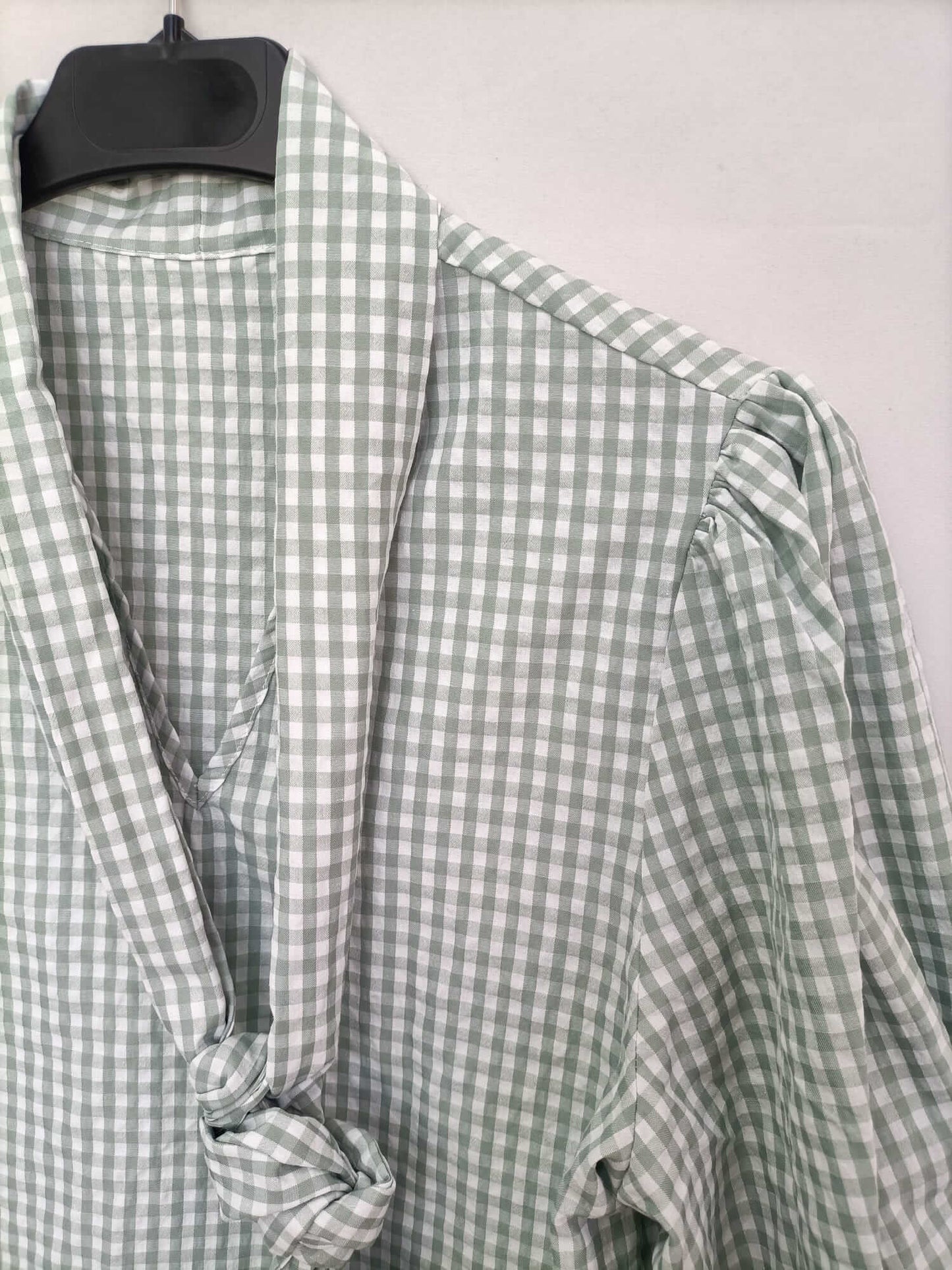 OTRAS. Blusa cuadros azul y blanco Tu (s/m)