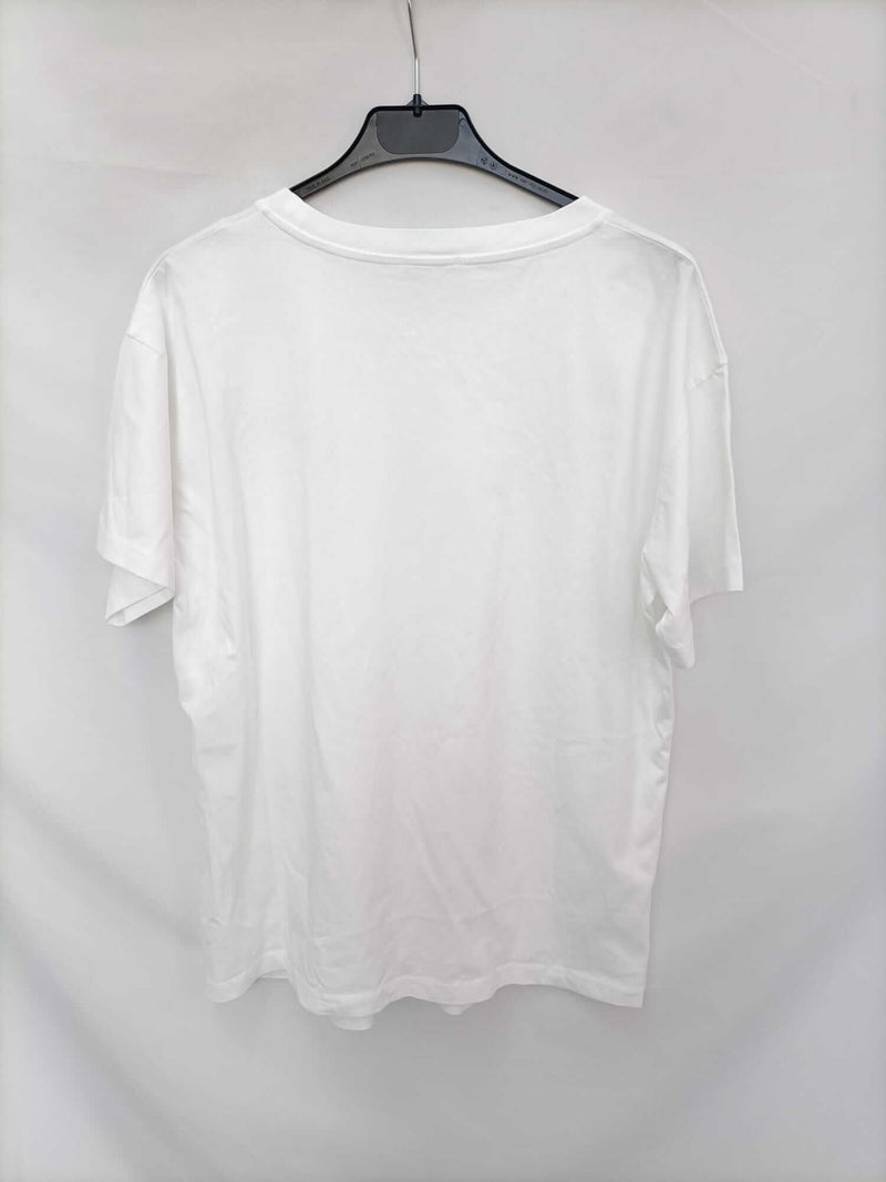 NINA RICCI. Camiseta blanca básica T.m