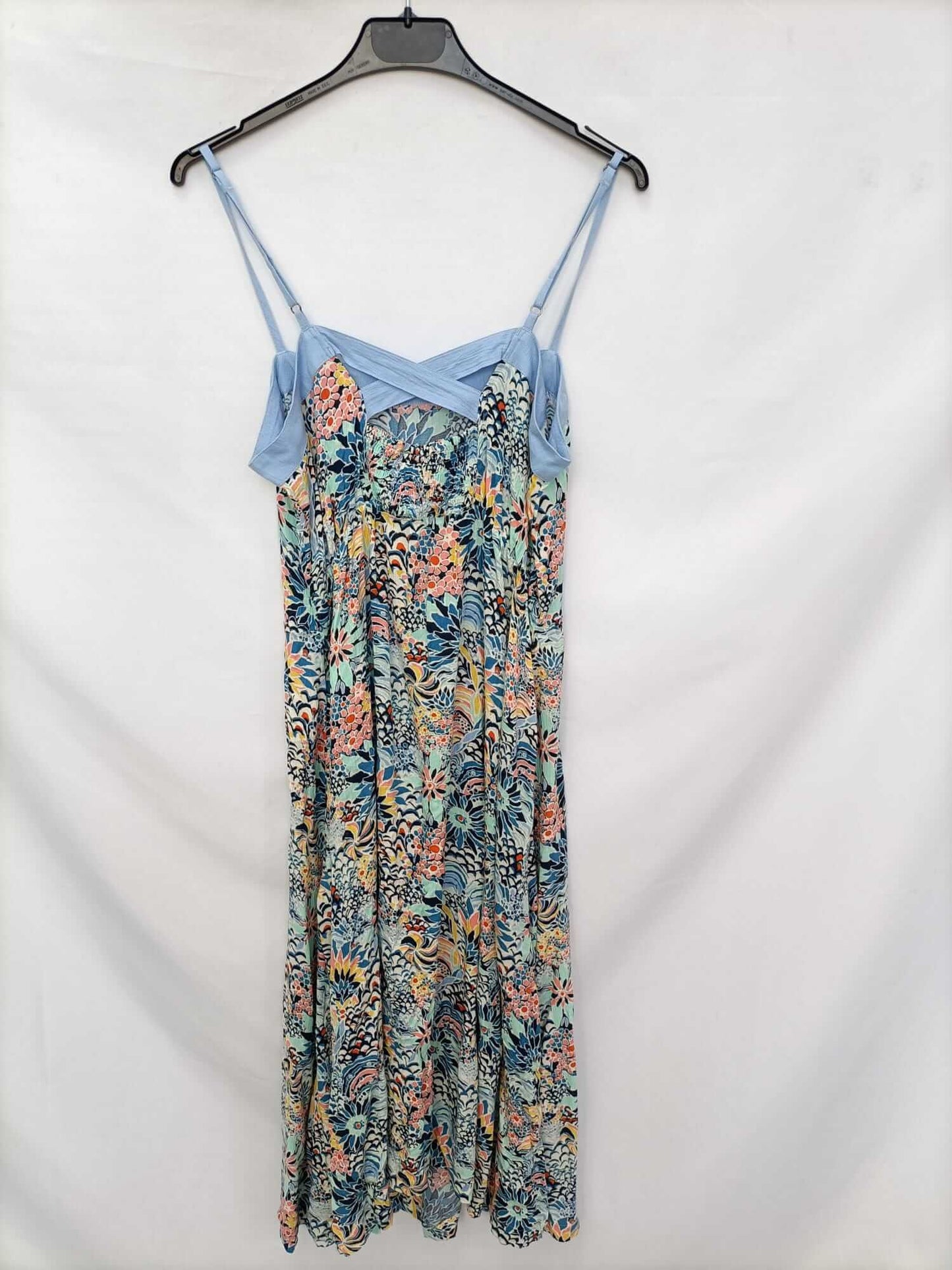 ROXY. Blue floral midi dress Ts