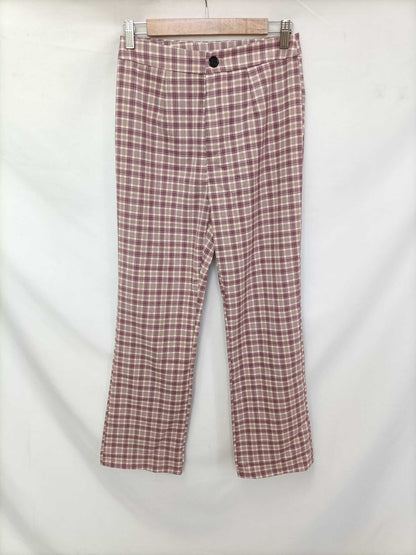 BASYCO. Pantalón cuadros morados T.s
