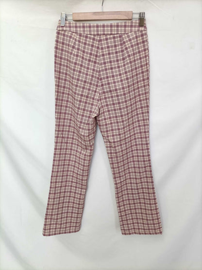 BASYCO. Pantalón cuadros morados T.s