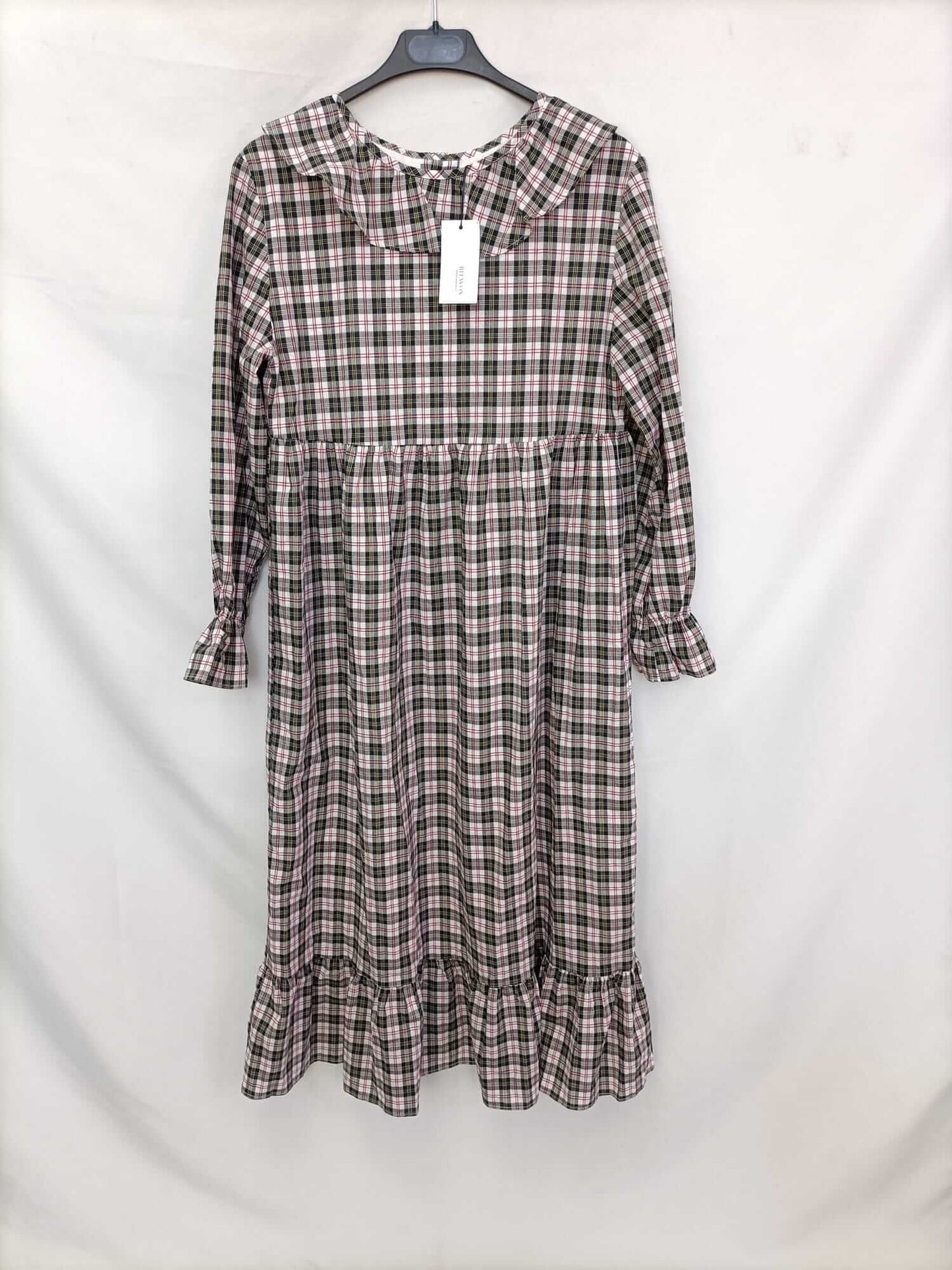 RITAVON. Checkered midi dress TM