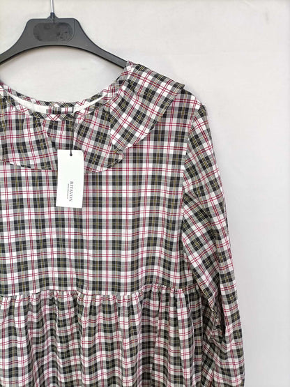 RITAVON. Checkered midi dress TM