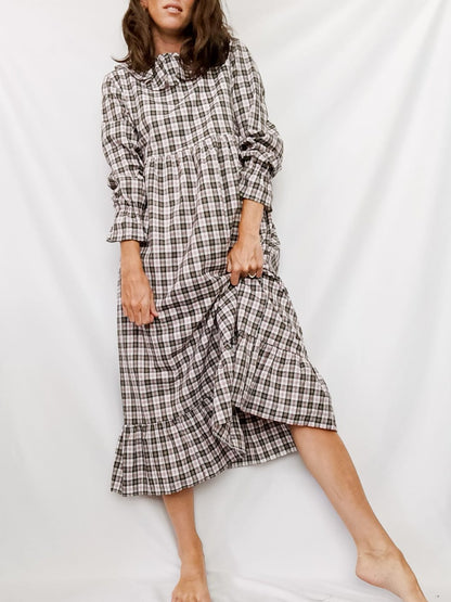 RITAVON. Checkered midi dress TM