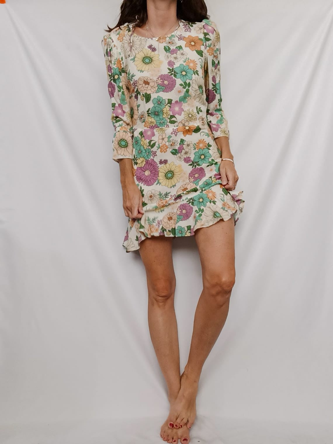 HIGHT SPIRIT (SPRINFIELD). Vestido flores T.36