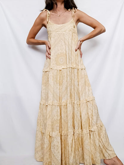 JAASE. Vestido largo flores T.xs