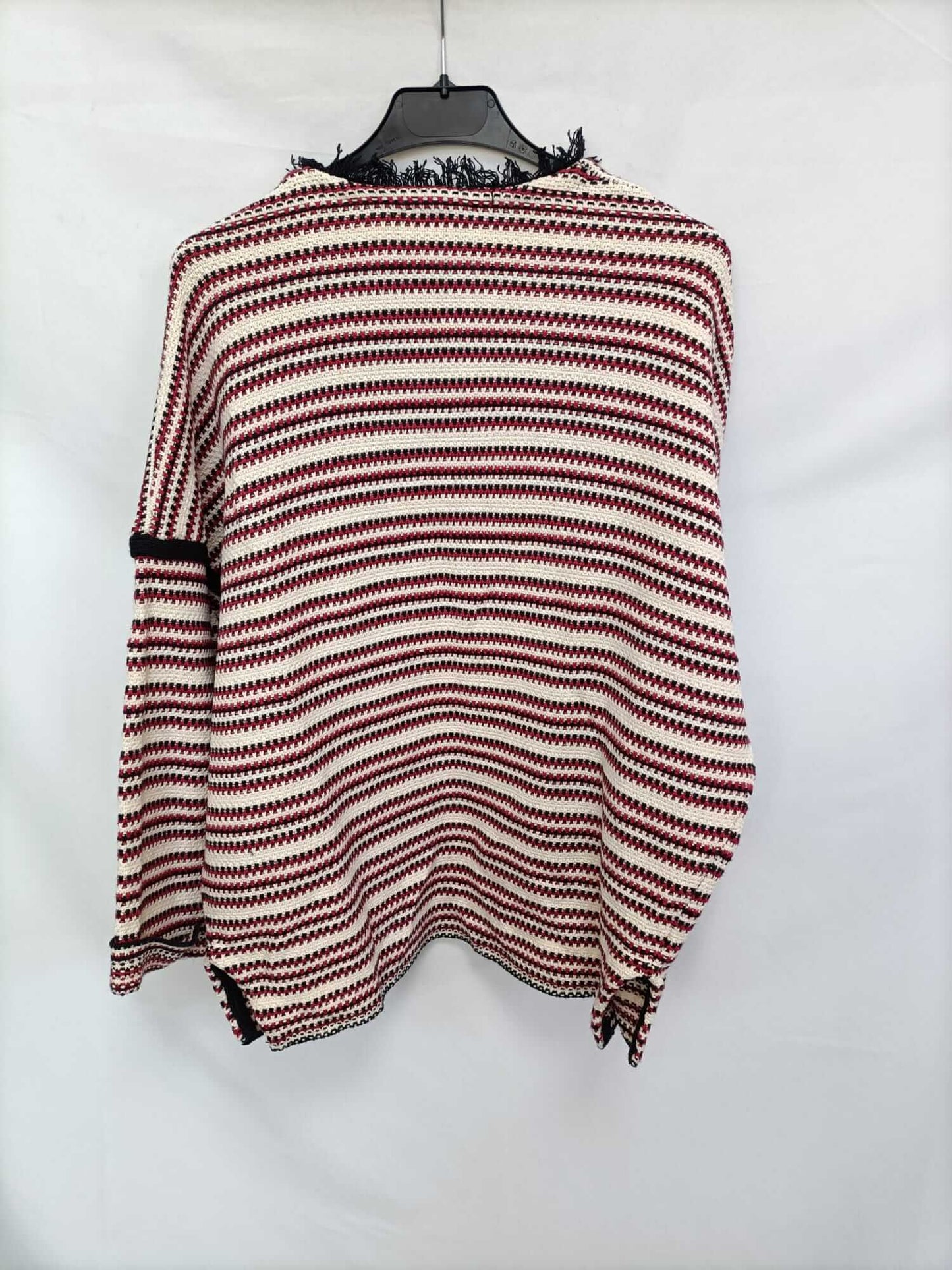 KOOKAI. Striped and fringed cardigan S.2 (s/m)
