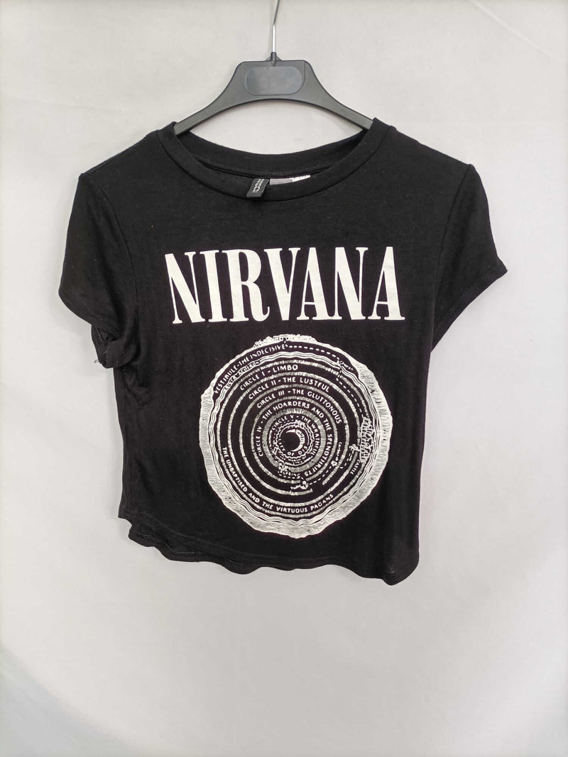 H&M. Camiseta nirvana T.xs