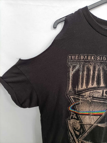 PINK FLOYD. Camiseta negra hombros T.m