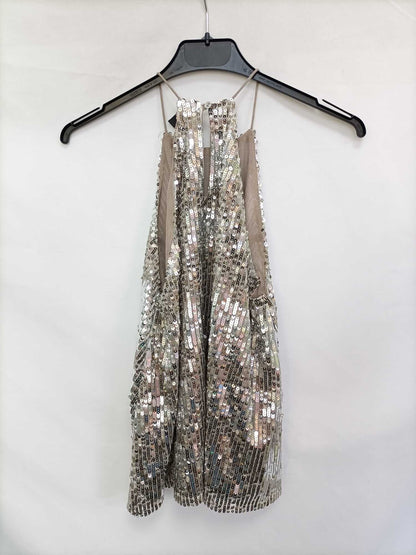 ZARA. Top lentejuelas T.s