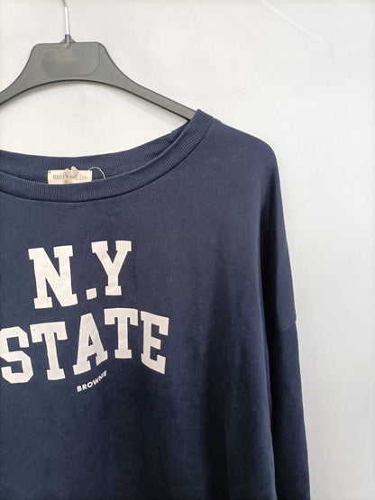BROWNIE. Sudadera azul T.s/m