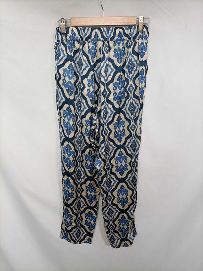 ZARA. Pantalón fluido étnico T.s
