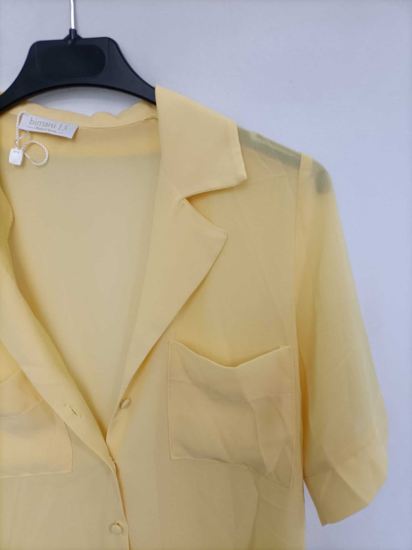 BIMANI. Yellow Ts blouse