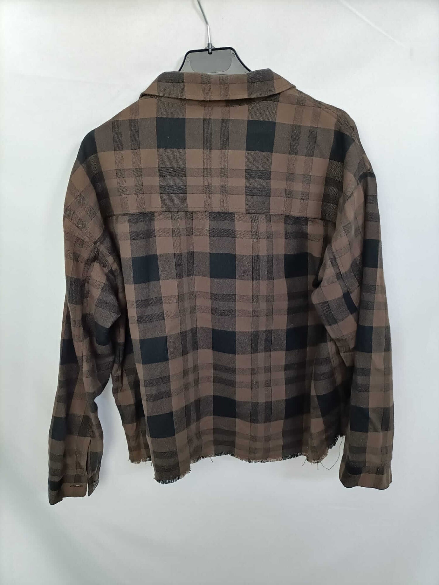 ZARA. Sobrecamisa/camisa cuadros franela T.m