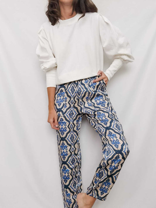 ZARA. Sudadera blanca T.m