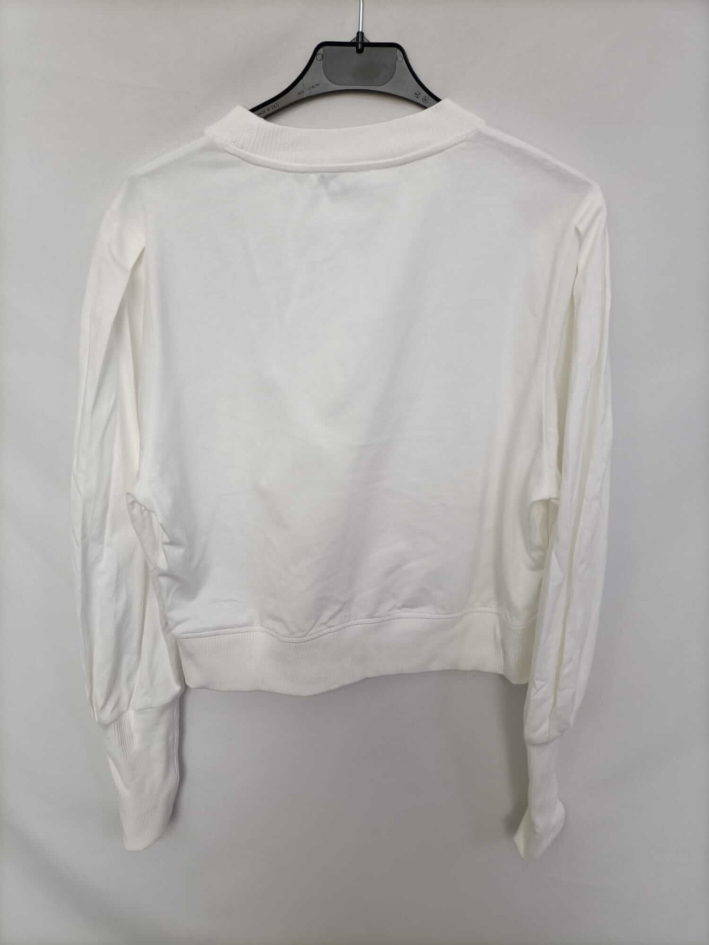 ZARA. Sudadera blanca T.m