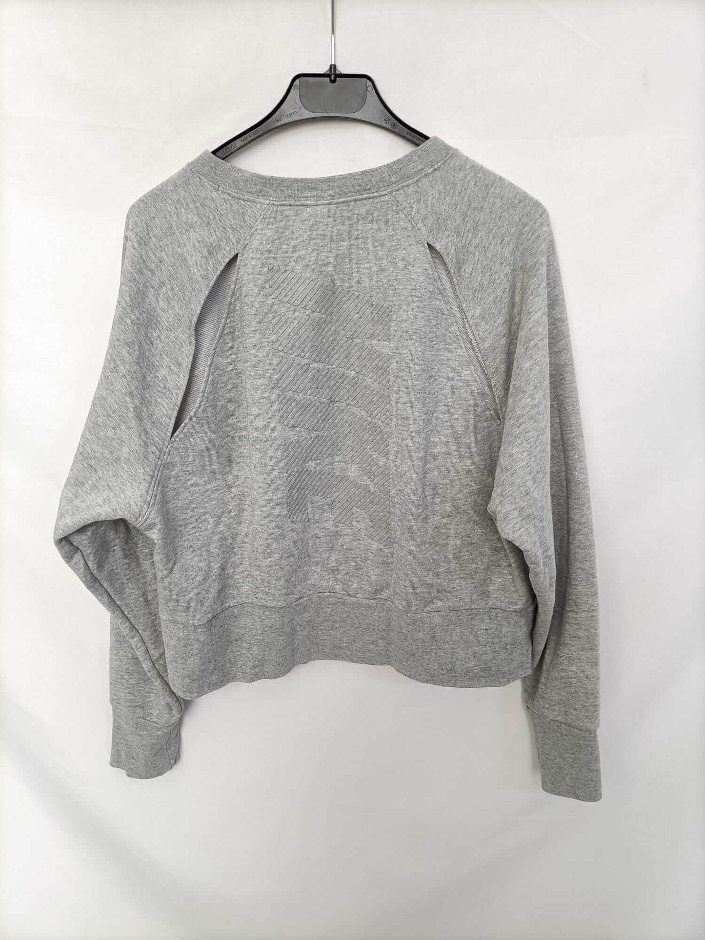 NIKE. Sudadera gris jaspeada T.s