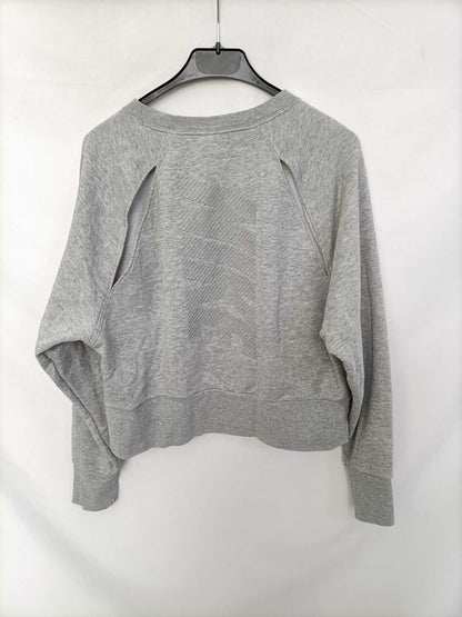 NIKE. Sudadera gris jaspeada T.s