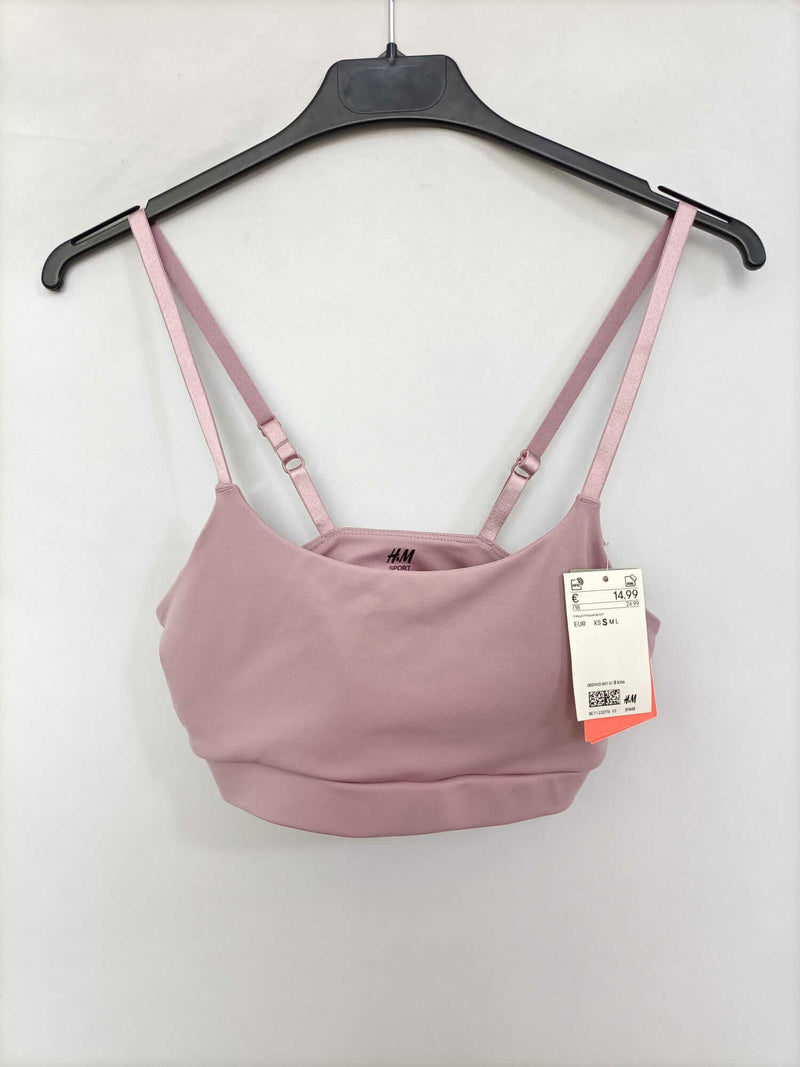 H&M. Top deportivo rosa T.s