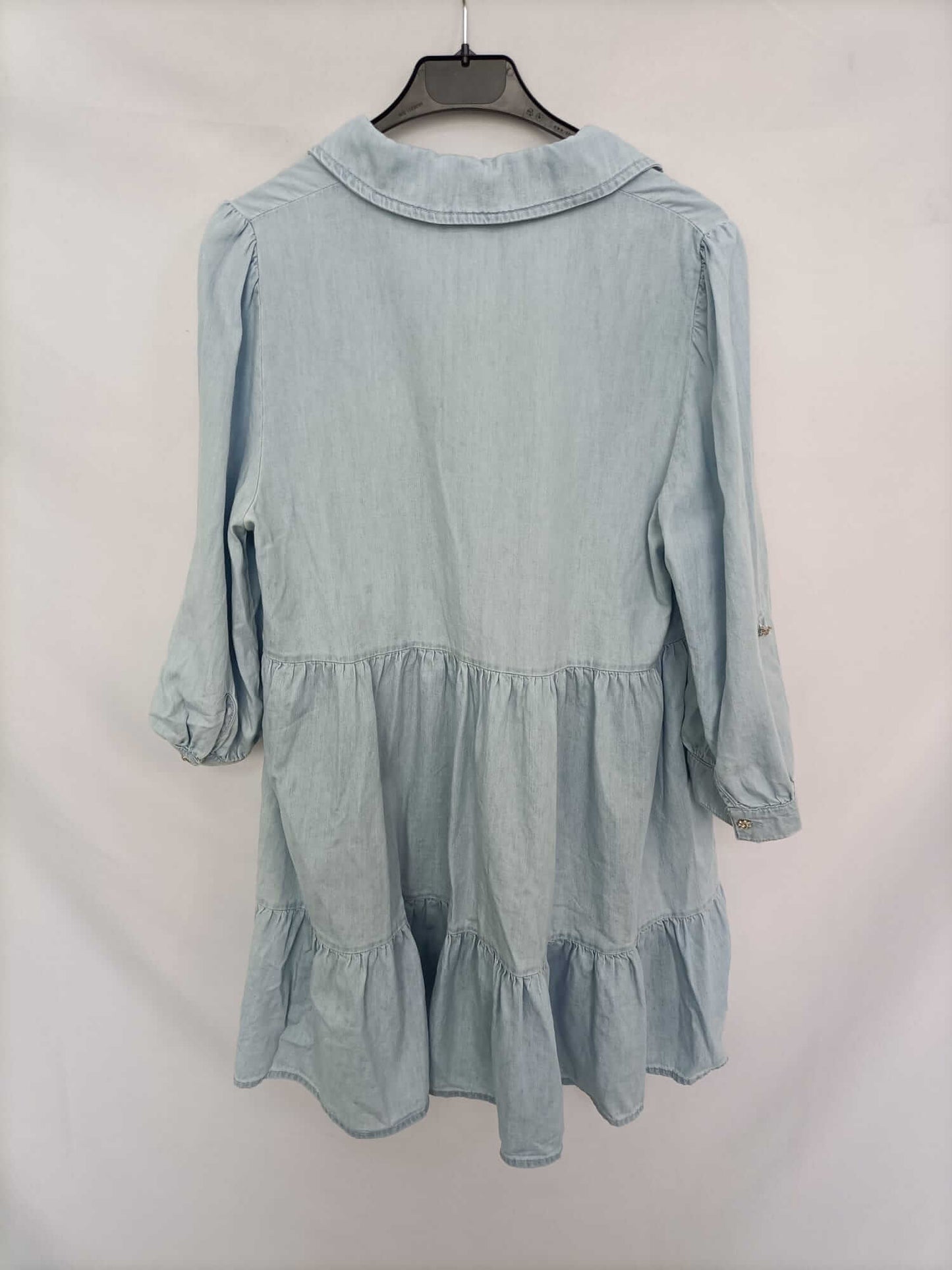 ZARA. Vestido denim fluido T.m