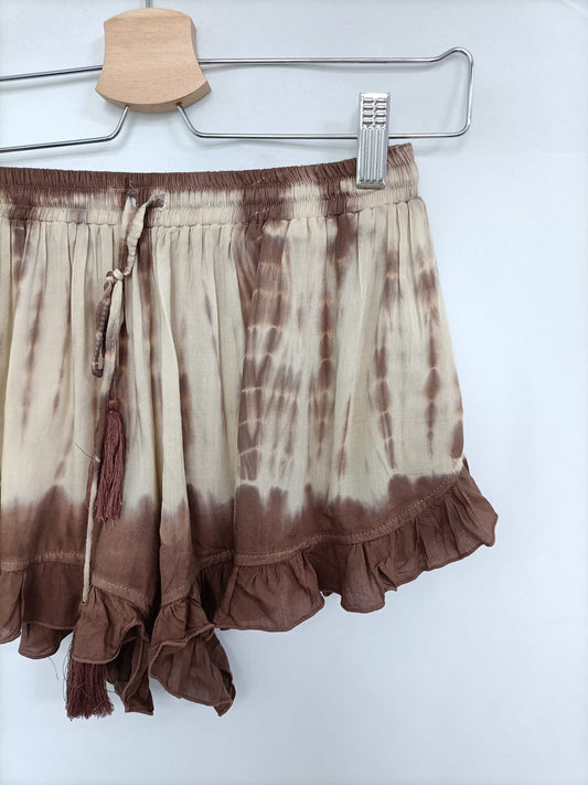 MELE BEACH. Shorts tie dye marrón Tu (xs/s)