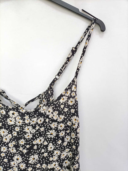 BORBOLETA'S. Vestido negro flores T.s/m