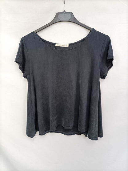 FRIDAY'S PROJECT. Camiseta azul oscuro T.s